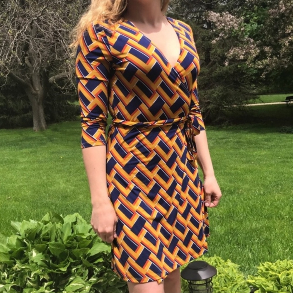 JustFab wrap dress M
